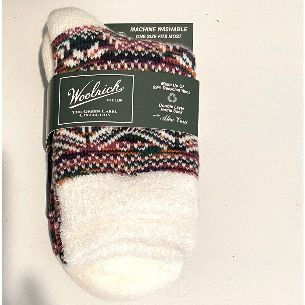 Woolrich White and Multicolor Casual Socks